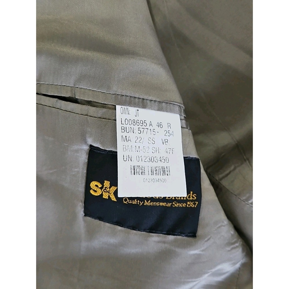 VINTAGE CHAPS Ralph Lauren Men's Blazer Jacket 46R Microfiber Suede - Picture 9 of 14